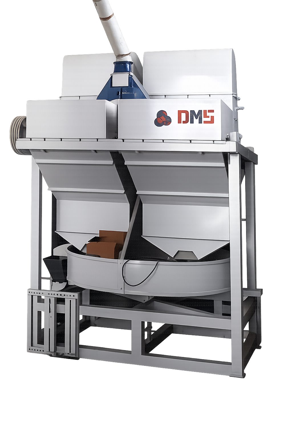 Double cross beat coffee huller machine