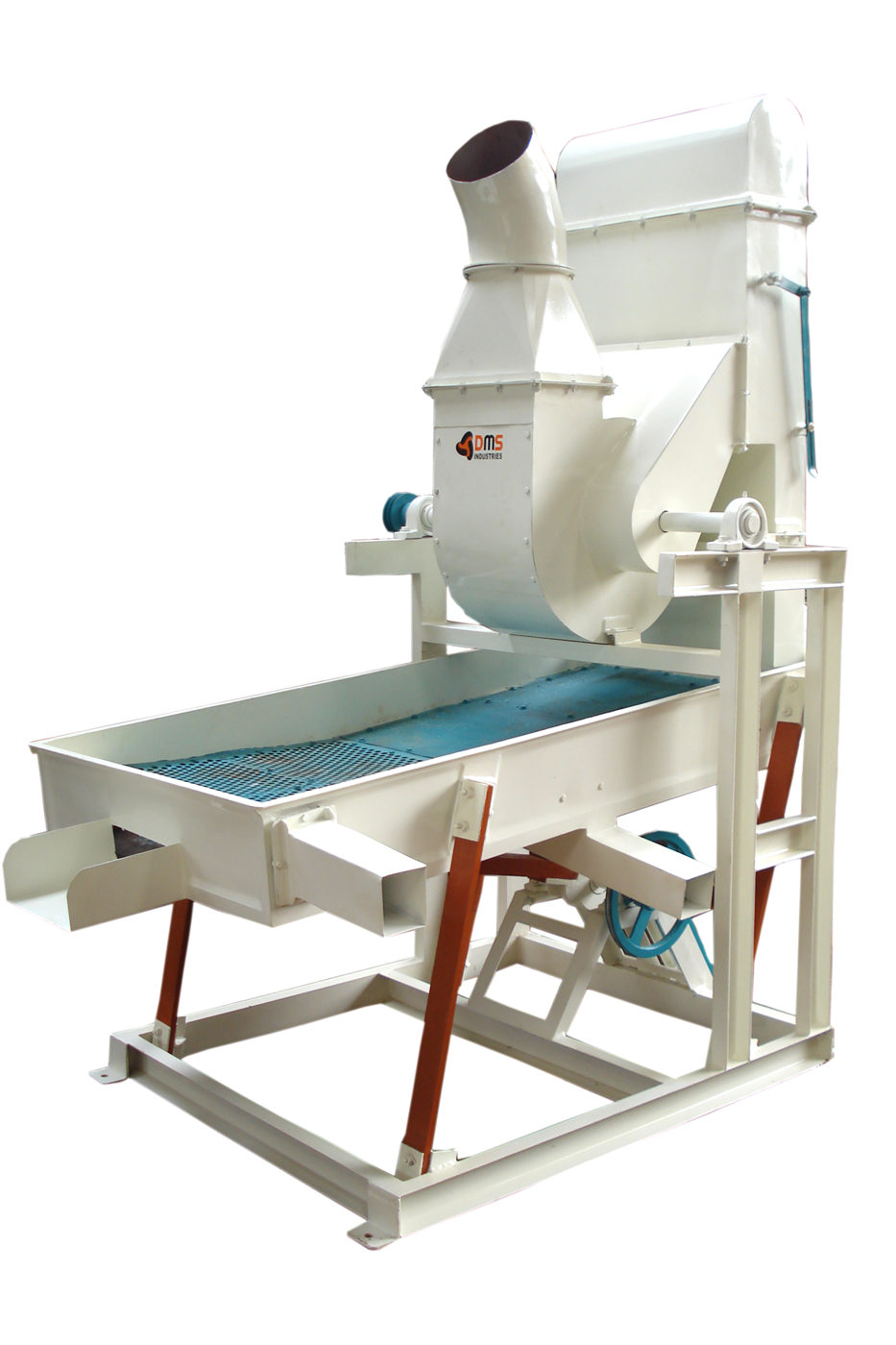 Pre cleaner machine for grain and spice processing